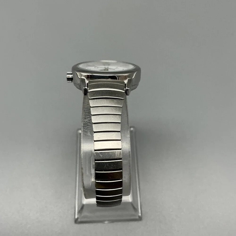 Timex Easy Reader Indiglo Womens Watch 25mm Silver Tone Stretch Band New Battery